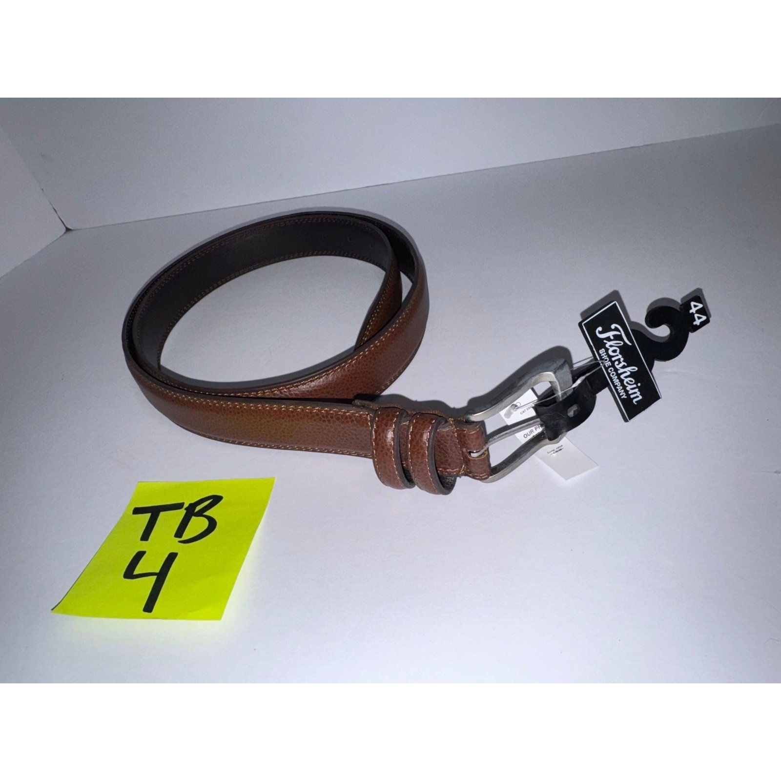 Brown Belt Size 44 Florsheim Shoe Company Brand Brown Belt Size 44 Florsheim Shoe Company Brand